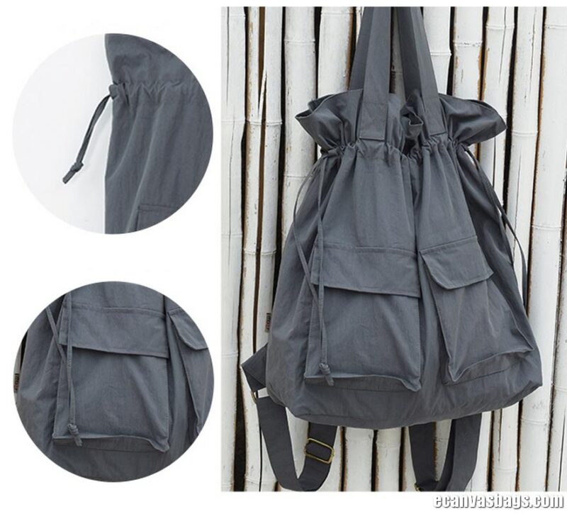 Canvas Convertible Shoulder Backpack - Image 18