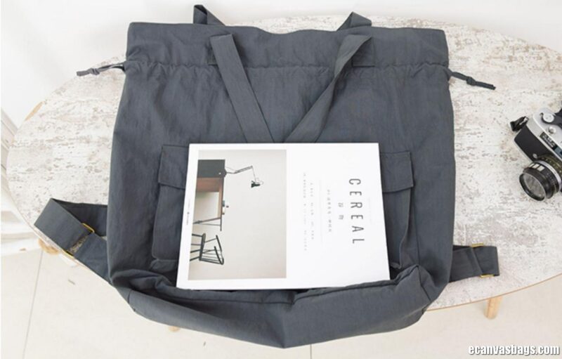 Canvas Convertible Shoulder Backpack - Image 10