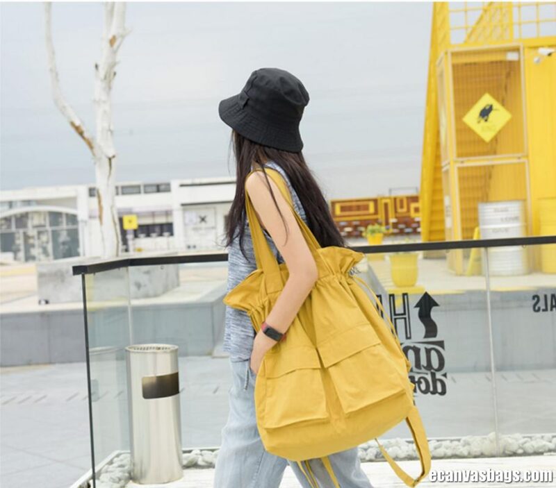 Canvas Convertible Shoulder Backpack - Image 9