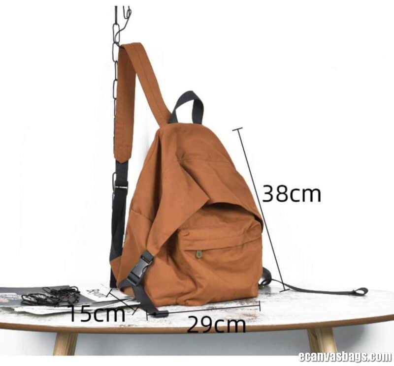 Canvas Sling Backpack For Day Trips - Image 7