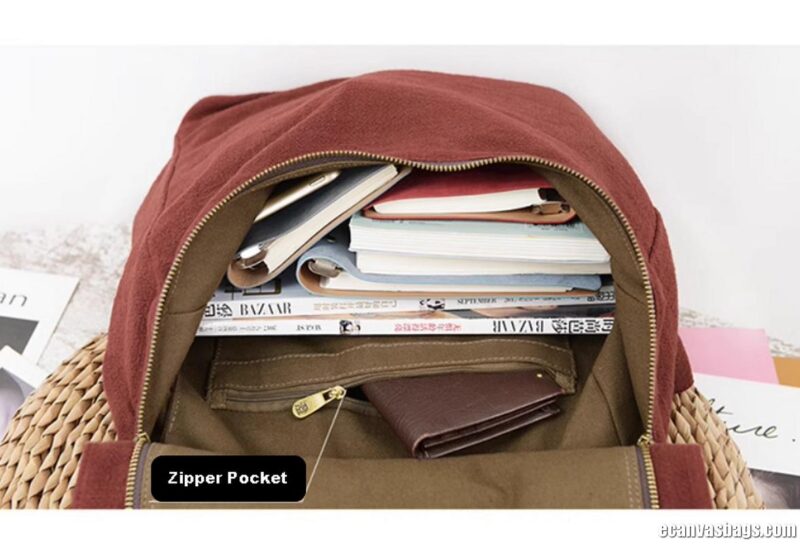 Fashionable Canvas Backpack For Teenagers - Image 15