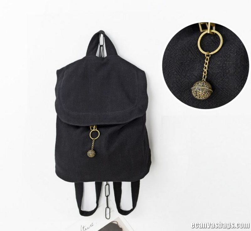 Fashionable Canvas Backpack For Teenagers - Image 3